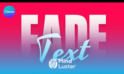 Canva Fade text Effect Tutorial