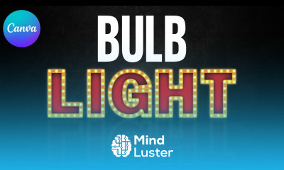 How To Create a Vintage Marquee Bulb Sign in Canva
