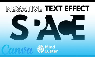 How to Make Negative Text Effect With Canva