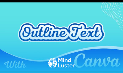 how to make outline text effect with canva