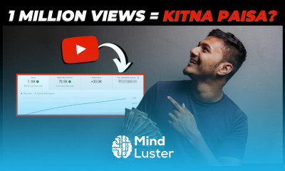 How Much Money YouTube Pays For 1 Million Views In India 1 Million Views पर कितना पैसा मिला