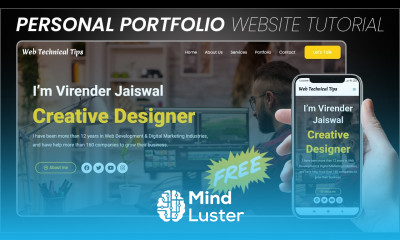 How To Make A Free PERSONAL Portfolio Website With WordPress Portfolio Website Tutorial No Coding