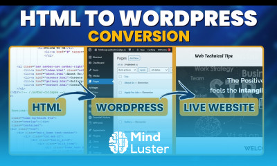 How to Convert HTML Website to WordPress html to WordPress conversion tutorial in Hindi