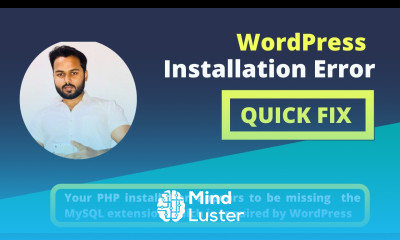 Your PHP installation appears to be missing the MySQL extension which is required by WordPress FIX