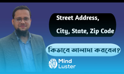 How to split a full address in excel into Street City State Zip columns Bangla