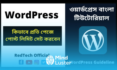 13 কিভাবে প্রতি পেজে পোস্ট লিমিট সেট করবেন How to Set The Number of Posts Per Page in WordPress
