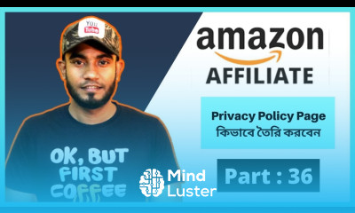 How to Create a Privacy Policy Page For Amazon Affiliate Website Amazon Affiliate Marketing