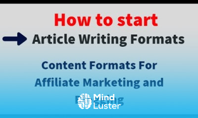 Content Formats For Affiliate Marketing and Blogging Article writing article writing Formats