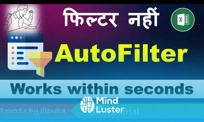 How to use AutoFilter in Excel in Hindi AutoFilter in Excel