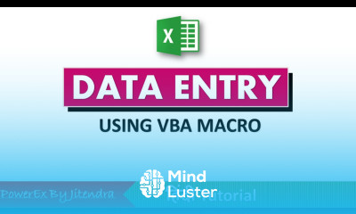 Data Entry using VBA Macro in Excel Automatic Data Entry Form in Excel