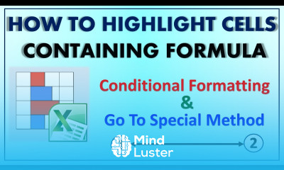 How to Highlight Cells Containing Formulas in Excel Conditional Formatting in Excel