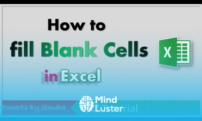 How to Fill Blank Cells in Excel