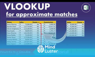 How to Use VLOOKUP Approximate Match Excel VLOOKUP Function