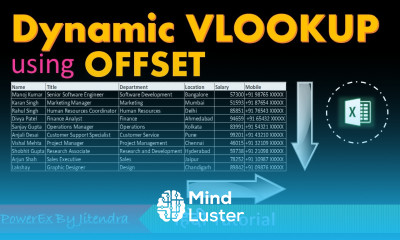 Dynamic VLOOKUP Explained Using OFFSET in Excel