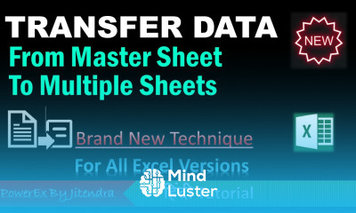 Efficiently Transfer Data from One Sheet to Multiple Sheets in Excel