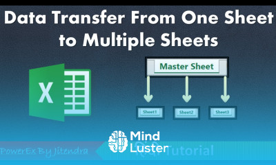 Transfer Data From One Sheet to Multiple Sheets Automatically in Excel Hindi