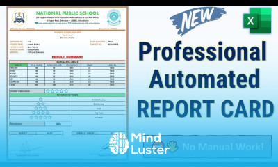 Professional Automated Student Report Card in Excel Pro Version
