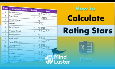 How to Calculate Rating Stars in Excel