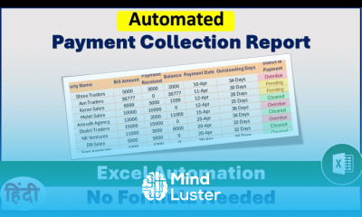 How to Create Payment Collection Report in Excel using Power Query Payment Summary in Excel