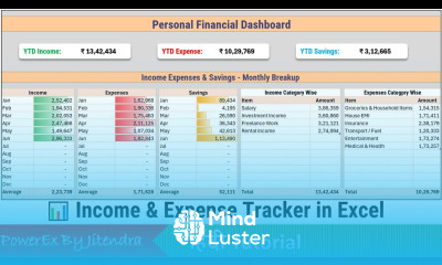 Track Income Expenses Savings in Excel Excel से बनाएं अपना Personal Expense Income Tracker