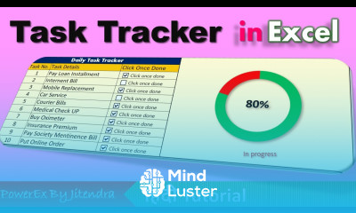 How to create a Task Tracker in Excel Hindi