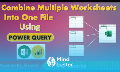Combine Multiple Worksheets into One in Excel Append Multiple Worksheets Power Query Tutotrial