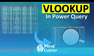 How to use VLOOKUP in Power Query By Jitendra Kumar Hindi