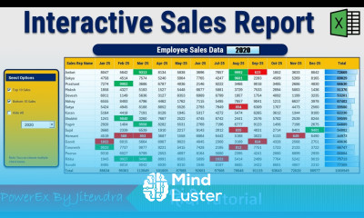Interactive Sales Report in Excel Sales Data Analysis using Excel MIS Report