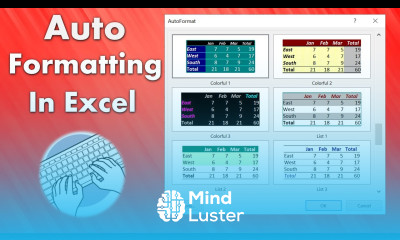 Auto Formatting in Excel How to use Auto Format in Excel Excel Shortcut Key