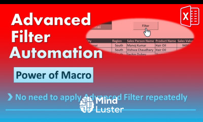 Advanced Filter Automation in Excel How to use Advanced Filter in Excel