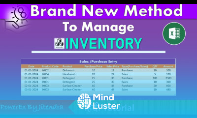 Complete Inventory Management in Excel Fully Dynamic Automated