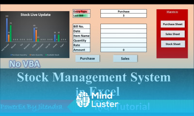 Stock Management in Excel Hindi Inventory Management System in Excel Stock Register