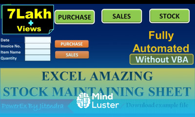 Stock Management in Excel Hindi