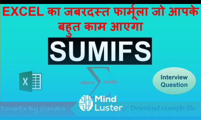 Sumifs Formula in Excel in Hindi Sumif and Sumifs Excel Functions PowerEx by Jitendtra