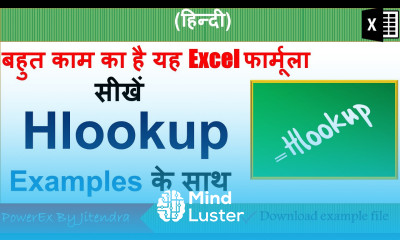 Using Hlookup Formula in MS Excel in Hindi Hlookup and Columns Function Explained With Examples