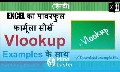 Vlookup Formula in MS Excel with Examples Finding Particular Data in Same Different Workbooks Hindi