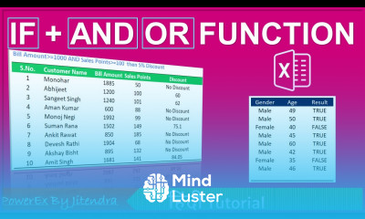 How to use IF AND OR Function in Excel