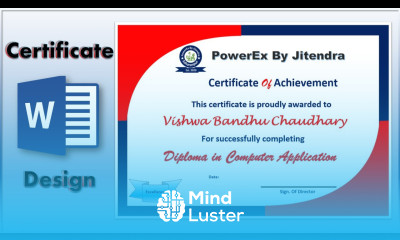 How to create a Certificate Design in MS Word