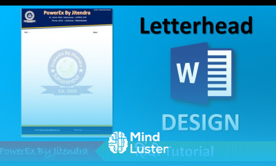 How to Make Letterhead Design in Microsoft Word