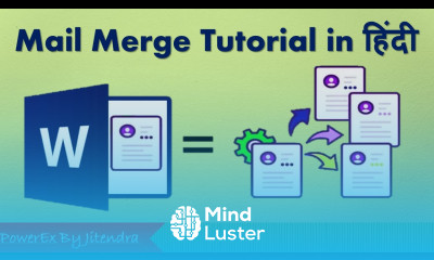 Mail Merge in MS Word in Hindi