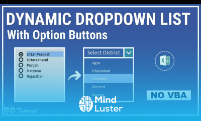 Create Dynamic Dependent Dropdown with Option Buttons in Excel