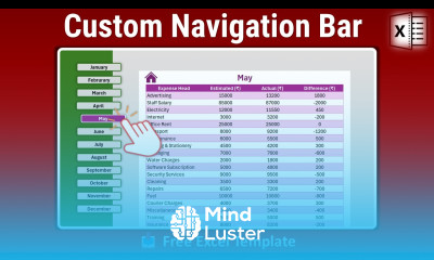 How to Create a Dynamic Navigation Bar in Excel Hindi Tutorial