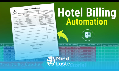 Hotel Data Billing Management in Excel Fully Automatic System