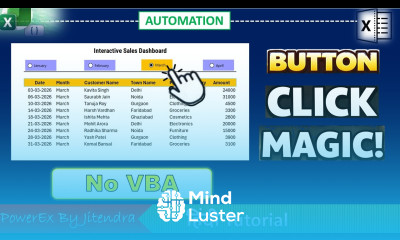 Excel Dashboard Trick Click Filter Data with Smart Buttons No VBA
