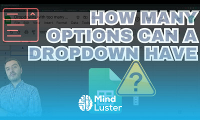 Google SHEETS Drop Down LIMITS How Many Options Can You Use 