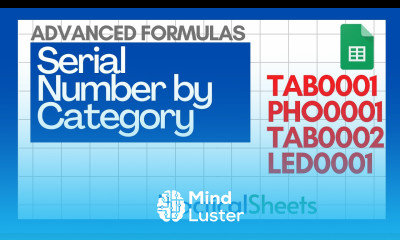 Dynamic NUMBER Sequence by Category in Google Sheets  Advanced Array Formulas Tutorial
