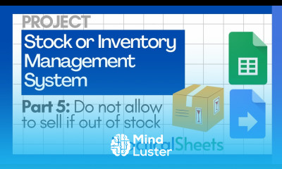 Optimize INVENTORY Management in Google Sheets for SPEED Accuracy 
