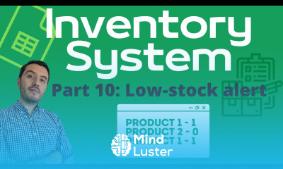 Inventory SYSTEM Pop up Alerts for Low Out of Stock in Google Sheets 
