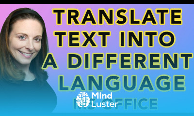 How To Translate Text Into A Different Language Microsoft Translator in Word and PowerPoint O365
