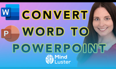 How To Transform Word To PowerPoint Office 365 Online to Desktop Microsoft AI